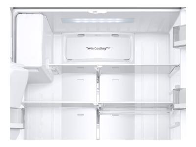 36" Samsung 23 Cu. Ft. 3-Door French Door Counter Depth Refrigerator - RF23R6201SG