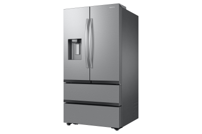 36" Samsung 4-Door French Door Refrigerator with External Ice and Water Dispenser and Dual Auto Ice Maker in freezer  - RF31CG7400SRAA