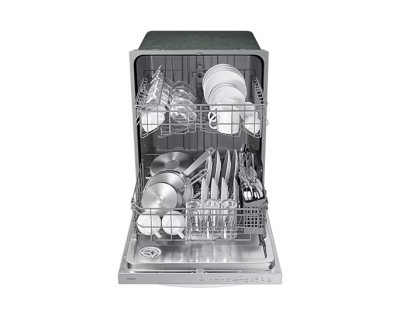 24" Samsung 53 dBA FingerPrint Resistant Dishwasher with Adjustable Rack - DW80CG4021WQAA