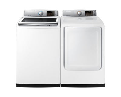 27" Samsung 7.4 Cu. Ft. Electric Dryer with Sensor Dry and Energy Star Certification in White - DVE45T7000W/AC