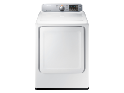 27" Samsung 7.4 Cu. Ft. Electric Dryer with Sensor Dry and Energy Star Certification in White - DVE45T7000W/AC
