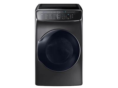 27" Samsung 7.5 Cu. Ft. Smart Gas Dryer With FlexDry in Black Stainless Steel - DVG60M9900V/A3