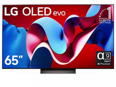 65" LG OLED65C4PUA OLED Evo C4 4K Smart TV