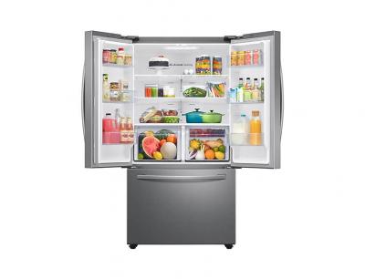 36" Samsung French Door Refrigerator with Freezer Located Ice Dispenser - RF28T5A01SR