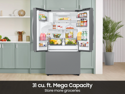 36" Samsung 3-Door French Door Refrigerator with External Water & Ice Dispenser - RF32CG5B30SRAA