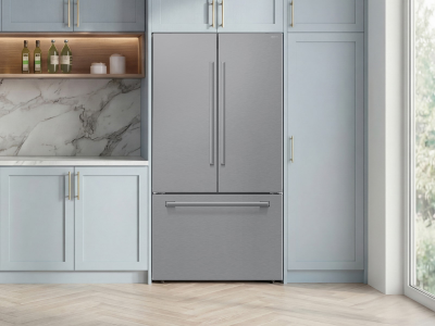 36" Samsung Bespoke AI 3-Door French Door Refrigerator with In-Door Tall Dispenser - RF70H25KERAA