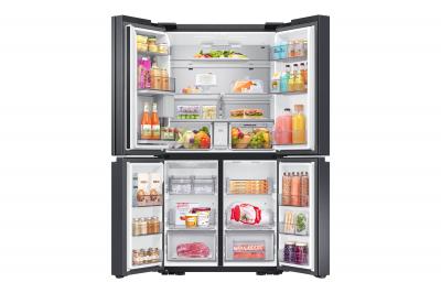 36" Samsung 29 Cu. Ft. French Door Refrigerator With Beverage Center In Black Stainless Steel - RF29A9671SG