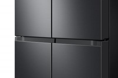 36" Samsung 22.8 Cu. Ft. French Door Refrigerator With Beverage Center In Black Stainless Steel - RF23A9671SG