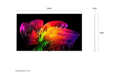 83" LG OLED83W6PUA Wallpaper TV LG OLED evo AI W6 4K Smart TV (2026)