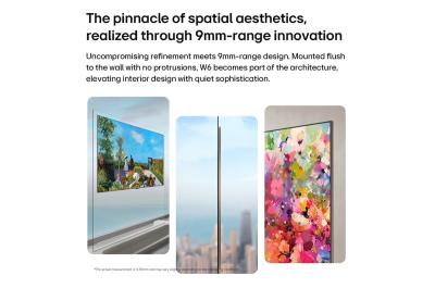 83" LG OLED83W6PUA Wallpaper TV LG OLED evo AI W6 4K Smart TV (2026)