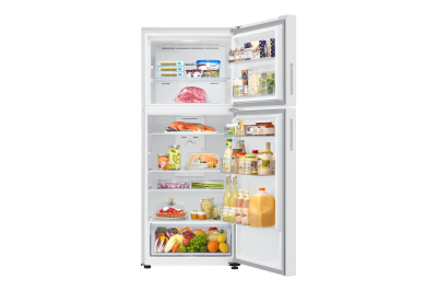 28" Samsung 16 Cu. Ft. Top Mount Refrigerator With All-Around Cooling In White - RT16A6105WW/AA