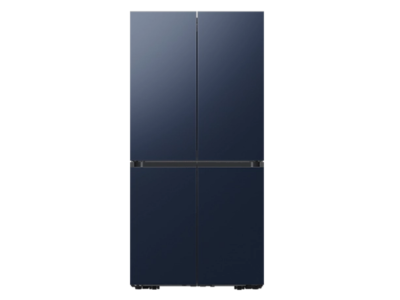 36" Samsung 22.8 Cu. Ft. Bespoke 4-door Flex French Door Refrigerators With Navy Steel Panel - F-RF23A967QNQN