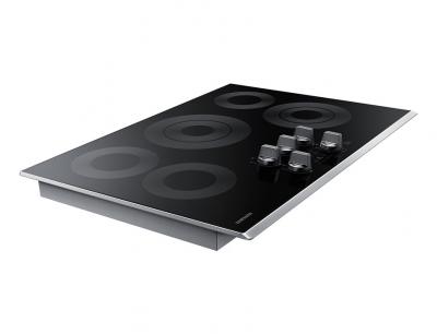 34" Samsung Electric Cooktop With 3.3 kW Rapid Boil Burner - NZ30K6330RS