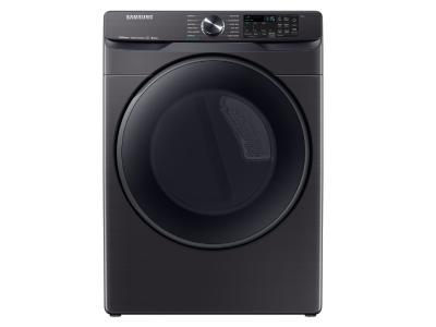 27" Samsung 7.5 Cu. Ft. Smart Electric Dryer With Steam Sanitize In Black Stainless Steel - DVE50R8500V