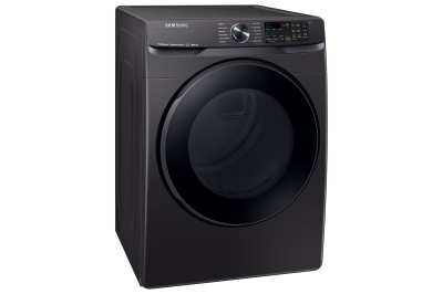 27" Samsung 7.5 Cu. Ft. Smart Electric Dryer With Steam Sanitize In Black Stainless Steel - DVE50R8500V