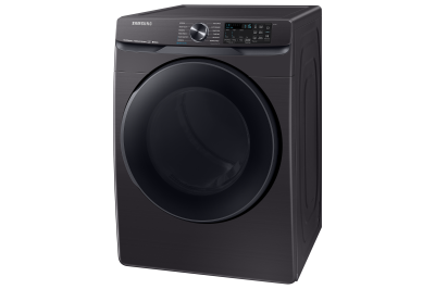 27" Samsung 7.5 Cu. Ft. Smart Electric Dryer With Steam Sanitize In Black Stainless Steel - DVE50R8500V