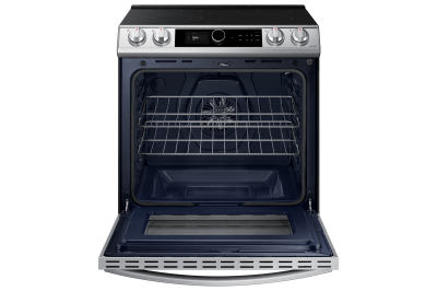 30" Samsung 6.3 Cu.Ft. Electric Range With True Convection And Air Fry In Stainless Steel - NE63T8711SS