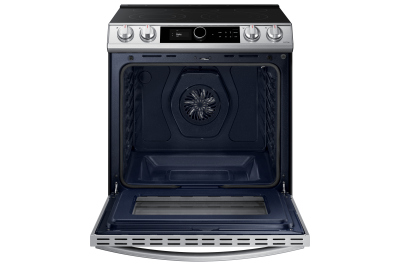 30" Samsung 6.3 Cu.Ft. Electric Range With True Convection And Air Fry In Stainless Steel - NE63T8711SS