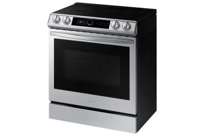 30" Samsung 6.3 Cu.Ft. Electric Range With True Convection And Air Fry In Stainless Steel - NE63T8711SS