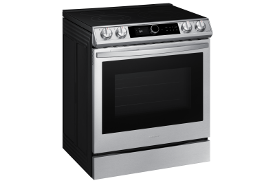 30" Samsung 6.3 Cu.Ft. Electric Range With True Convection And Air Fry In Stainless Steel - NE63T8711SS