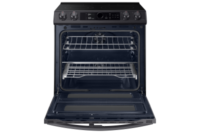 30" Samsung 6.3 Cu. Ft. Electric Range With Flex Duo And Air Fry In Black Stainless Steel - NE63T8751SG/AC