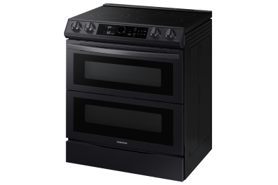 30" Samsung 6.3 Cu. Ft. Electric Range With Flex Duo And Air Fry In Black Stainless Steel - NE63T8751SG/AC