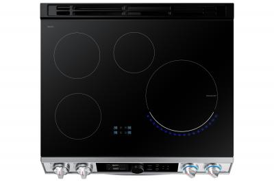 30" Samsung 6.3 Cu. Ft. Dual Door Induction Range With Wi-Fi And Air Fry - NE63T8951SS