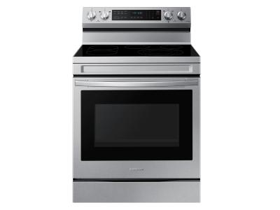 30" Samsung 6.3 Cu. Ft. Freestanding Electric Range With Air Fry And Wi-fi In Stainless Steel