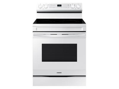 30" Samsung 6.3 Cu. Ft. Freestanding Electric Range With Built-In Wi-fi - NE63A6511SW