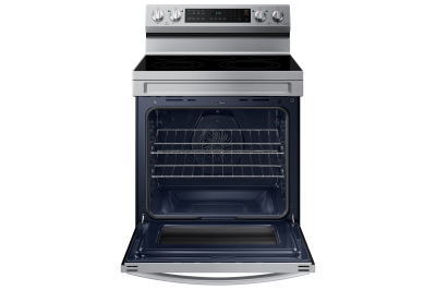 30" Samsung 6.3 Cu. Ft. Freestanding Electric Range With Air Fry And Wi-fi In Satinless Steel - NE63A6511SS