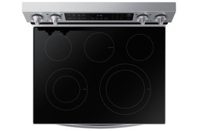 30" Samsung 6.3 Cu. Ft. Freestanding Electric Range With Air Fry And Wi-fi In Satinless Steel - NE63A6511SS