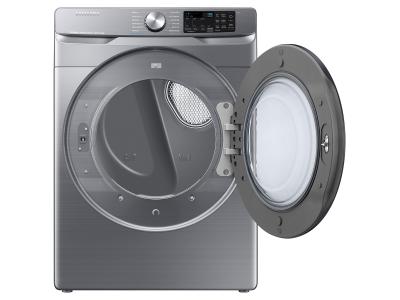 27" Samsung Smart Electric Dryer with Steam Sanitize Plus In Platinum - DVE45B6300P/AC