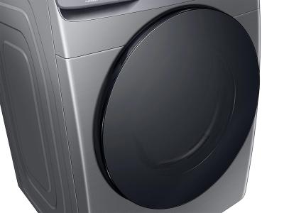 27" Samsung Smart Gas Dryer with Steam Sanitize Plus In Platinum - DVG45B6300P/AC