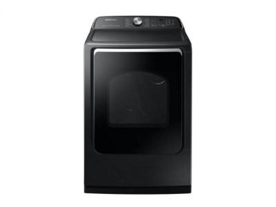 27" Samsung 7.4 Cu. Ft. Electric Dryer with SmartThings Wi-Fi in Black Stainless Steel - DVE52B7650V/AC