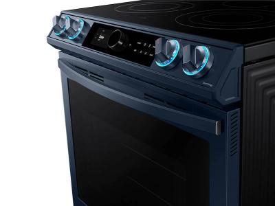 30" Samsung 6.3 Cu. Ft. Slide-in Electric Range with True Convection and Air Fry - NE63A8711QN/AC