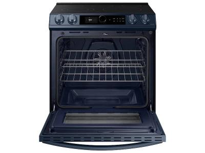 30" Samsung 6.3 Cu. Ft. Slide-in Electric Range with True Convection and Air Fry - NE63A8711QN/AC