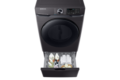 27" Samsung 5.8 Cu. Ft. Smart Front Load Washer With Super Speed In Black Stainless Steel - WF50T8500AV