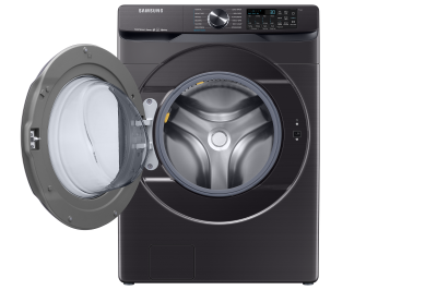 27" Samsung 5.8 Cu. Ft. Smart Front Load Washer With Super Speed In Black Stainless Steel - WF50T8500AV