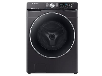 27" Samsung 5.2 cu. ft. Smart Front Load Washer With Super Speed In Black Stainless Steel - WF45R6300AV