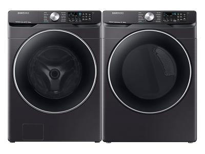 27" Samsung Smart Front Load Washer And Smart Electric Dryer Of 6300 Pair - WF45R6300AV-DVE45R6300V