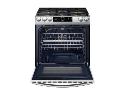 30" Samsung 6.0 Cu. Ft. Gas Range With True Convection And Air Fry In Stainless Steel - NX60T8711SS