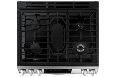 30" Samsung 6.0 Cu. Ft. Gas Range With True Convection And Air Fry In Stainless Steel - NX60T8511SS