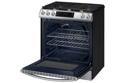 30" Samsung 6.0 Cu. Ft. Gas Range With True Convection And Air Fry In Stainless Steel - NX60T8511SS