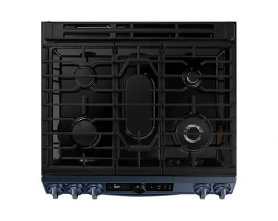 30" Samsung 6.0 Cu. Ft. Slide-in Gas Range with 22K Double Burner - NX60A8711QN/AA