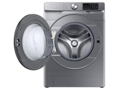 27" Samsung Smart Front Load Washer With Super Speed Wash in Platinum - WF45B6300AP/US