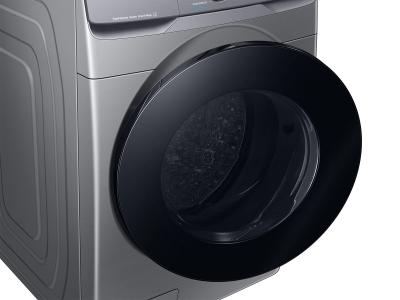 27" Samsung Smart Front Load Washer With Super Speed Wash in Platinum - WF45B6300AP/US