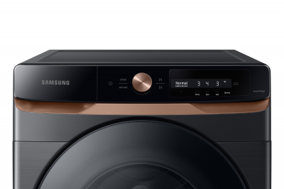 27" Samsung 5.3 Cu. Ft. Front Load Washer In Black Stainless - WF46BG6500AVUS