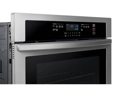 30" Samsung 5.1 Cu. Ft. Wall Oven with Wi-Fi Connectivity in Stainless Steel - NV51T5512SS