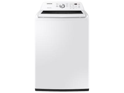 27" Samsung Top Load Washer With Vibration Reduction Technology In White - WA45T3200AW