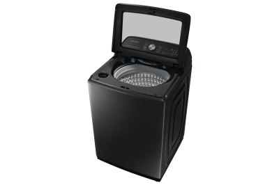 28" Samsung 5.8 Cu. Ft. Top Loading Washer With SmartThings In Black - WA50A5400AV